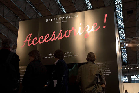 Visitors at the entrance of the Rijksmuseum stand, 2008 Canvas Print