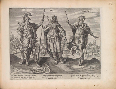 Saul, David and Solomon, Maerten de Vos, 1643 Canvas Print