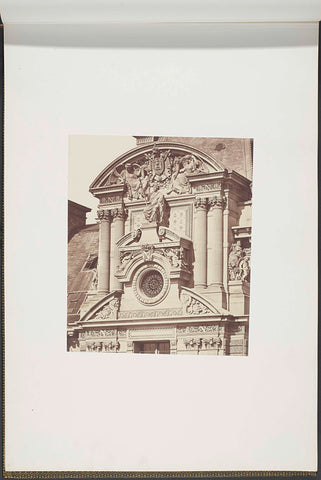 Façade of the Pavillon de Rohan (top), Édouard Denis Baldus, c. 1857 Canvas Print