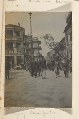 Hong Kong Chinese quarter, Geldolph Adriaan Kessler, 1908 Canvas Print