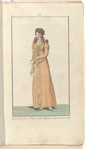 Elegantia, of tijdschrift van mode, luxe en smaak voor dames, Januari 1808, No. 33: Boucles d'oreilles en Palmier agatisé..., anonymous, 1808 Canvas Print