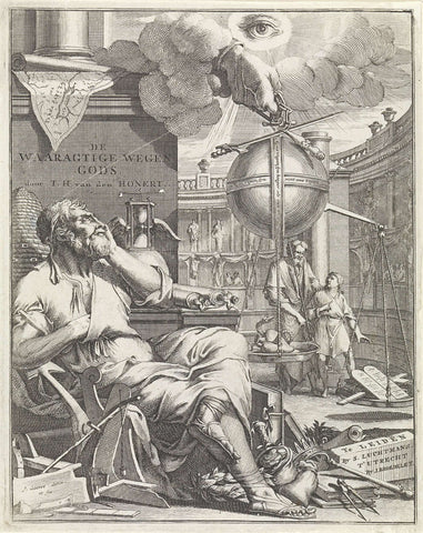 Allegory on the power of God, Jan Goeree, 1734 Canvas Print