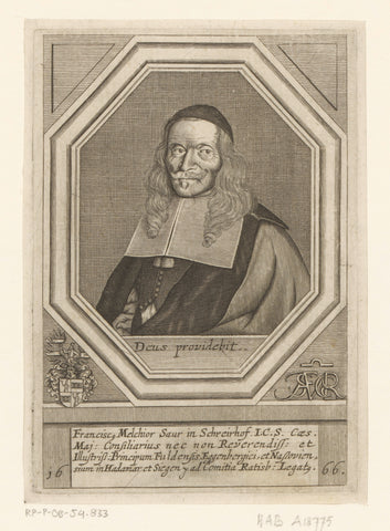 Portret van Franz Melchior von Saur zum Schreyerhof, Matthias van Sommer, 1666 Canvas Print