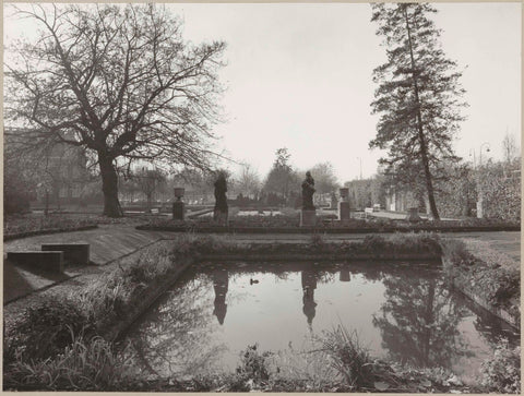 Pond on the southeast side of the garden, 1978 Canvas Print