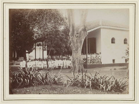 School with children, Kassian Céphas, 1886 Canvas Print