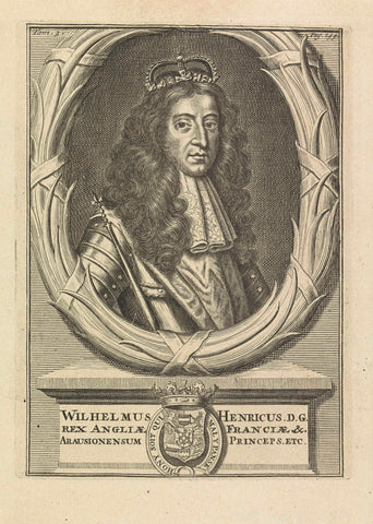 Portrait of William III, Prince of Orange, anonymous, 1688 - c. 1711 Canvas Print