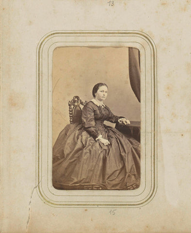 Portrait of Mrs. Leeman, Woodbury & Page, c. 1857 - c. 1880 Canvas Print