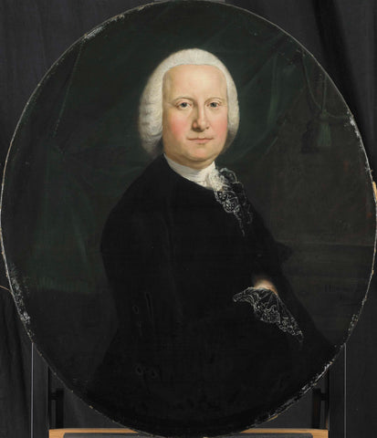 Portrait of Adriaan du Bois, Director of the Rotterdam Chamber of the Dutch East India Company, elected 1742, Jean Humbert, 1760 Canvas Print