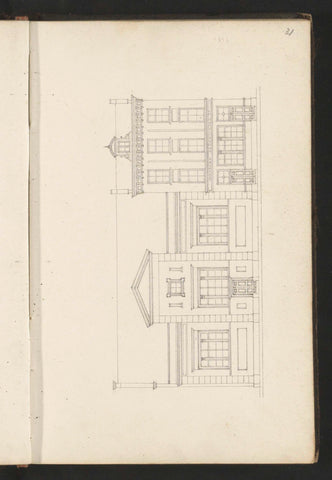 Revolt of the façade of a school of the poor, Willem Springer jr., c. 1864 Canvas Print