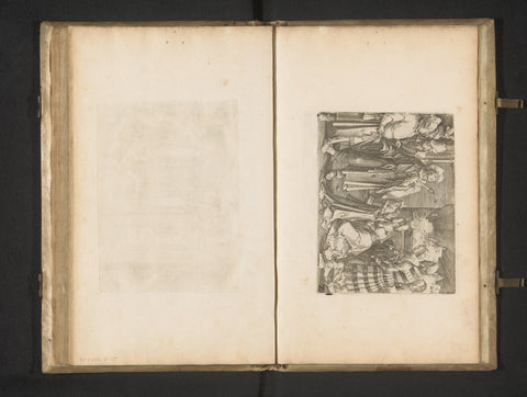 Potifar's wife accuses Joseph, Jan Harmensz. Muller (workshop of), 1675 - 1726 Canvas Print