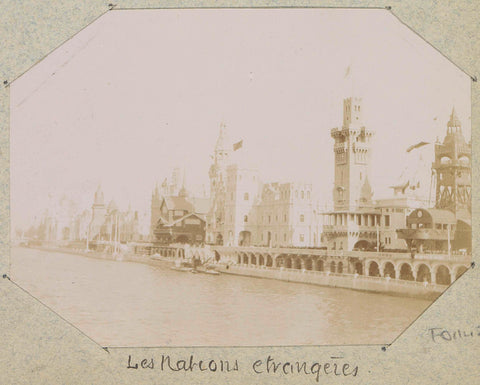 View of the Quai des Nations at the 1900 World's Fair in Paris, Paul Lucena, 1900 Canvas Print