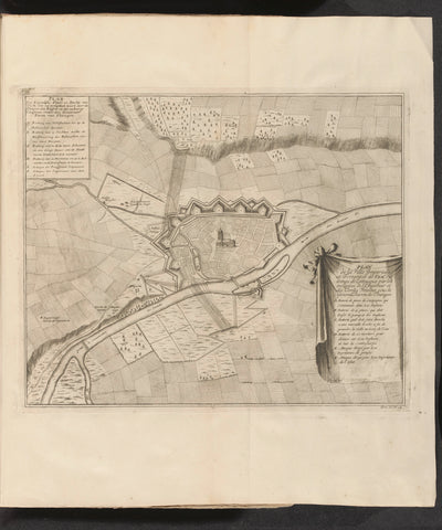 Map of Ulm, 1704, Jan van Call (II), 1729 Canvas Print