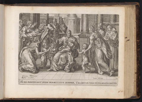 Christ Heals Ten Lepers, Johannes Wierix, 1646 Canvas Print