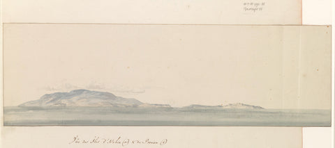 View of islands Ischia and Procida, Louis Ducros, 1778 Canvas Print