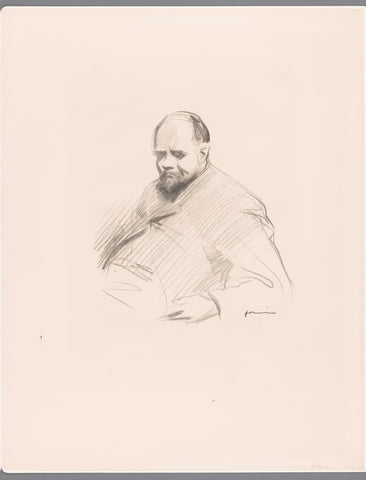 Portret van Ambroise Vollard, Jean-Louis Forain, c. 1910 Canvas Print