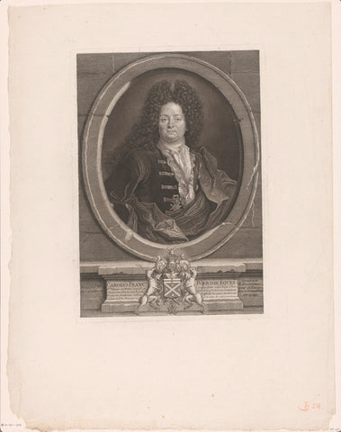 Portret van Charles-François Poerson, Etienne Desrochers, 1723 Canvas Print