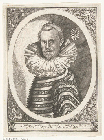 Portrait of Olpherdus Fuyck (Olfert Fuchs?), Floris Balthasarsz. of Berckenrode, in or before 1602 Canvas Print