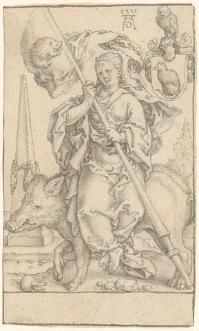 Onmatigheid, Heinrich Aldegrever, 1551 Canvas Print