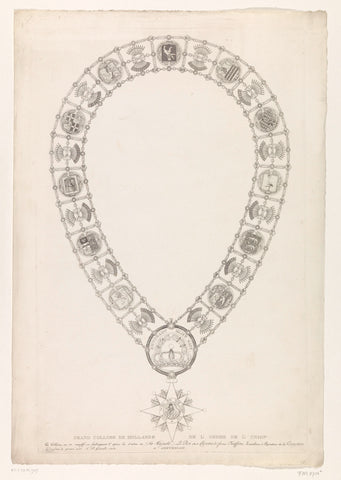 Chain of orders with the Grand Cross of the Royal Order of Holland, 1807, Alphonse Pierre Giraud, 1808 Canvas Print