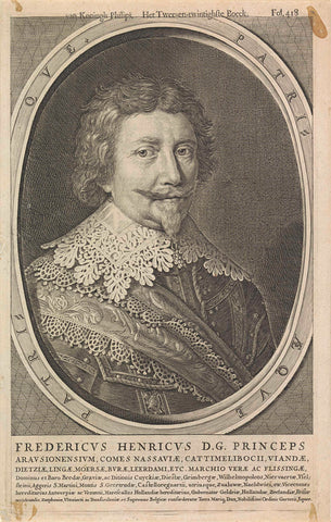 Portrait of Frederick Henry, Prince of Orange, anonymous, 1663 Canvas Print