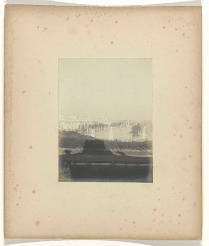 View of the Grand Basin (or: Lagoon) on the grounds of the World's Fair in St. Louis (Louisiana Purchase Exposition), 1904, with Electricity Palace on the left, Jan Schüller (attributed to), 1904 Canvas Print