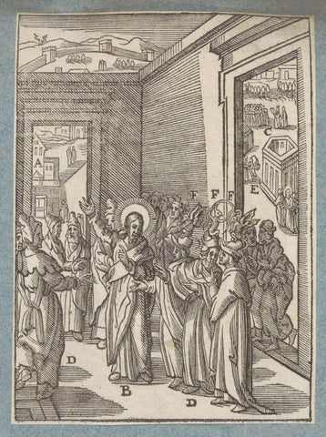 Sermon of Christ in the temple, Christopher of Shechem (II), 1629 Canvas Print