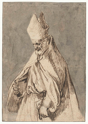 Standing Bishop, Jacob de Gheyn (II) (school of), c. 1575 - c. 1679 Canvas Print