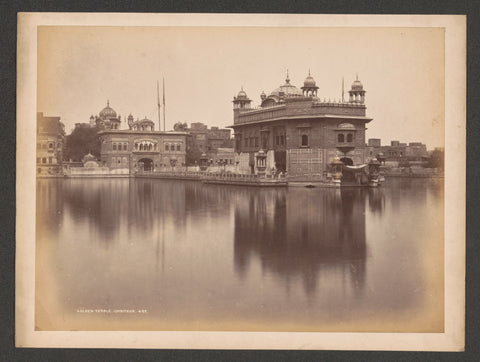 Gouden Tempel of Harmandir Sahib in Amritsar, Samuel Bourne (attributed to), 1864 Canvas Print