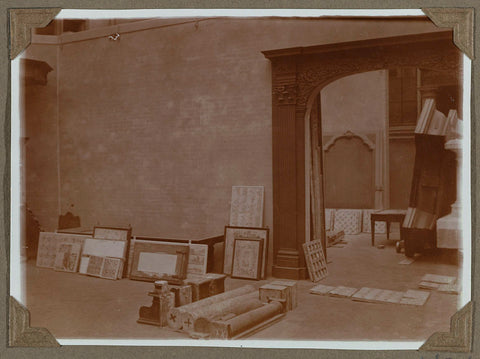 Redevelopment of the western courtyard in 1930, 1930 Canvas Print