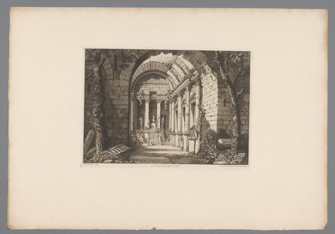 Temple of Diana in Nîmes, Octave Guillaume de Rochebrune, 1876 Canvas Print