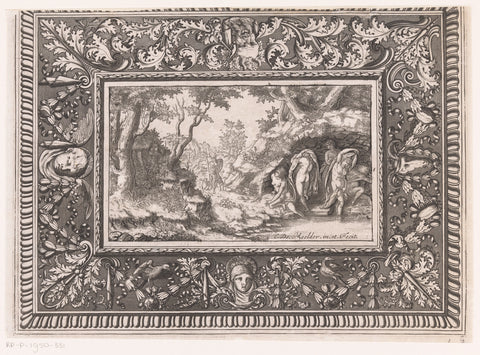 Diana en Actaion, C. de Moelder, in or before 1703 - 1715 Canvas Print