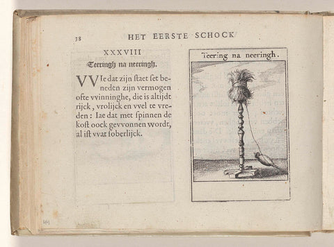 XXXVIII Teering na geeringh, Roemer Visscher, 1614 Canvas Print