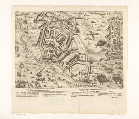 Siege of Steenwijk, 1592, Bartholomeus Willemsz. Dolendo (attributed to), 1600 - 1601 Canvas Print