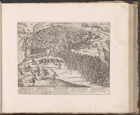 Conquest of Le Cateau-Cambrésis by the Duke of Anjou, 1581, Frans Hogenberg, 1581 - c. 1585 Canvas Print