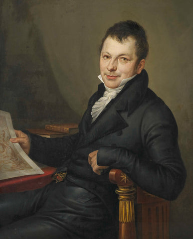 Johannes Hermanus Molkenboer (1773-1834). Art Collector, Mattheus Ignatius van Bree, 1815 Canvas Print