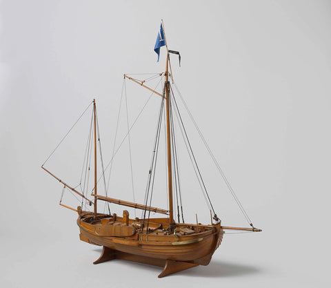 Model of a Pilot Vessel, Cornelis over de Linden, 1836 - 1837 Canvas Print