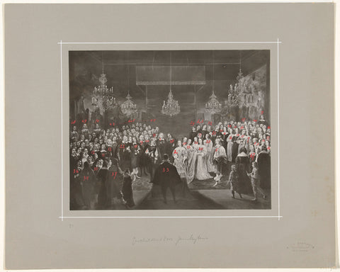 Marriage of Princess Louise Henriëtte to Frederick William, Elector of Brandenburg, 1646, Antoine Johan Marinus Steinmetz, 1903 - 1931 Canvas Print