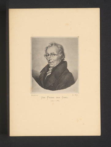 Reproduction of a lithograph of a portrait by Jan Frans van Geel, Joseph Maes, c. 1872 - in or before 1877 Canvas Print