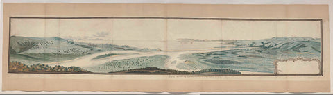 Panorama of Plettenberg Bay, seen from an elevation at the mouth of the Keurbooms River, Robert Jacob Gordon (attributed to), 1778 Canvas Print