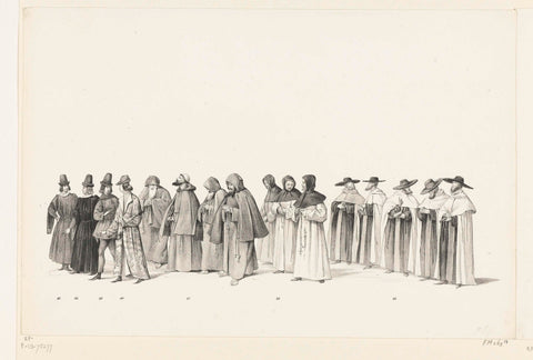 Parade nos 83-89, anonymous, 1840 Canvas Print