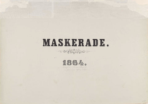 Cover for the prints of the Groningen masquerade, 1864, Johannes Hermanus van de Weijer, 1864 Canvas Print