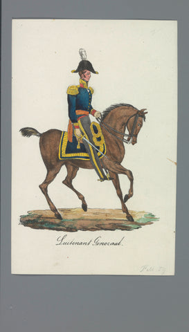 Lieutenant General, Albertus Verhoesen (attributed to), 1835 - 1850 Canvas Print