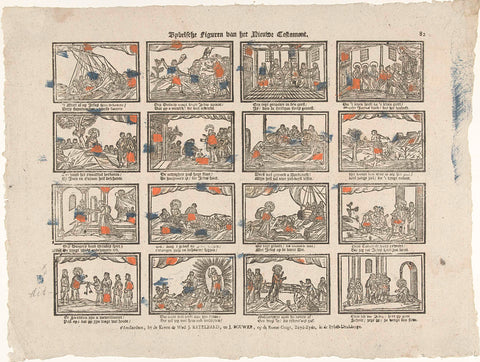 Biblical Figures of the New Testament, The Heirs of the Widow J. Ratelband and J. Bouwer, c. 1782 - c. 1793 Canvas Print