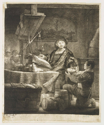 Jan Uytenbogaert, Rembrandt van Rijn, 1639 Canvas Print