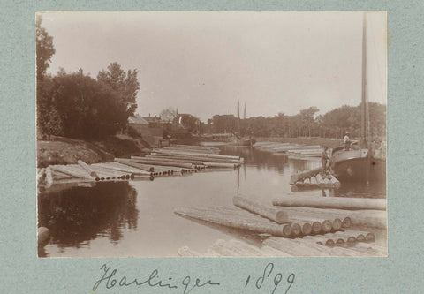 Zuid Oostersingel in Harlingen, Frits Freerks Fontein Fz. (attributed to), 1899 Canvas Print