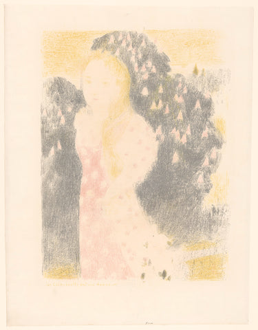 Girl in front of a flowering bush, Maurice Denis, 1898 Canvas Print