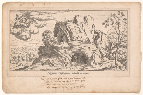 Jupiter keert terug naar de Olympus, Léon Davent, c. 1547 - c. 1550 Canvas Print