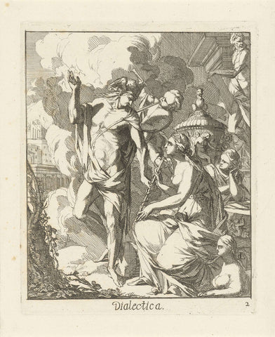 Dialectica, Caspar Luyken, 1691 Canvas Print