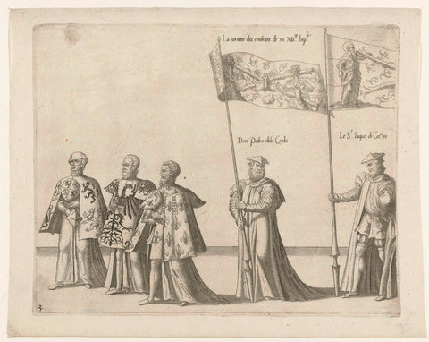 Part of the procession, no. 3, Joannes van Doetechum (I), 1619 Canvas Print