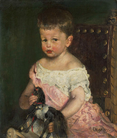 Hendrik Waller (1887-1951) at the age of three, Pieter Oyens, 1890 Canvas Print